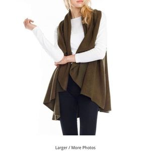 Sweater vest/shawl. One size. Teal.